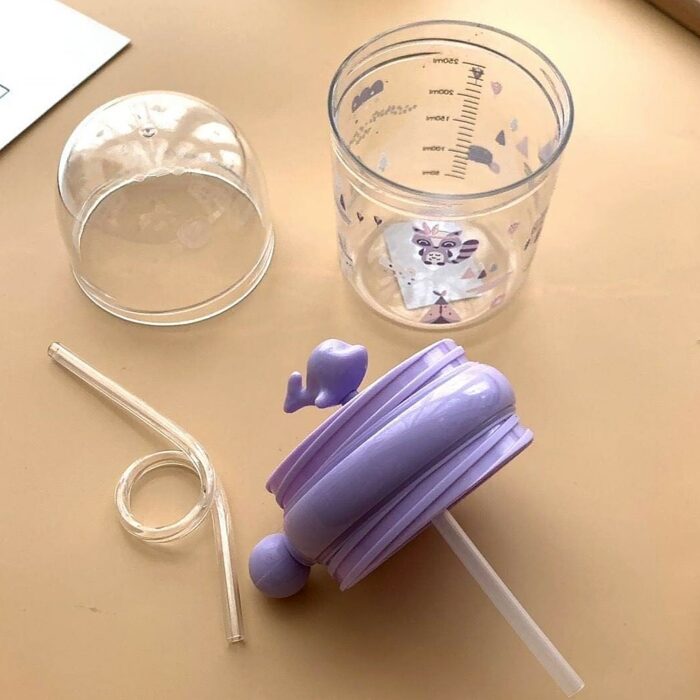Whale Spray Sippy Cup (1 Pc): Straw, Lid, Spill-Proof, Fun Water Play - Image 5