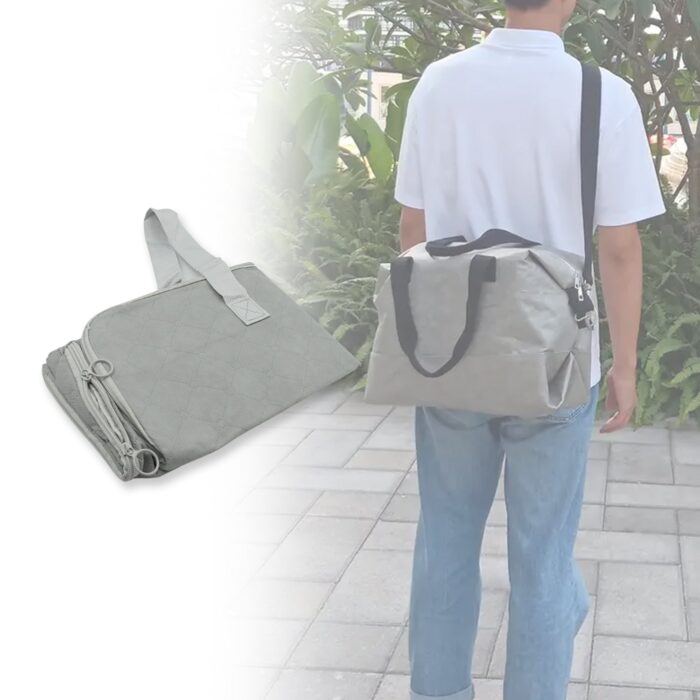 Multi-Purpose Large Capacity Bag, Heavy Duty Large Bag with Zip Closure, Bags Women Grocery Shopping Bags with Handles for Outdoor Travel, Home Improvement - Image 3