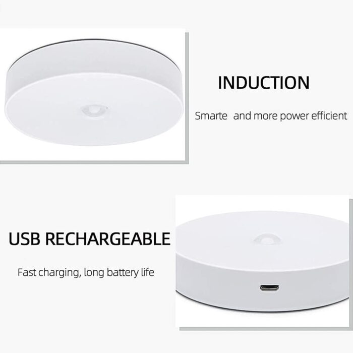 8 LED Night Lights With USB Charging & Double-Sided Adhesive Pads (1 Pc) - Image 5