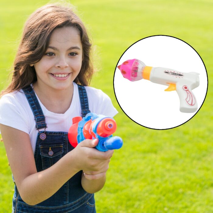 Flash & Sound Super Speed Spinner Gun Set for Kids (Battery Not Included / 1 Pc ) - Image 5