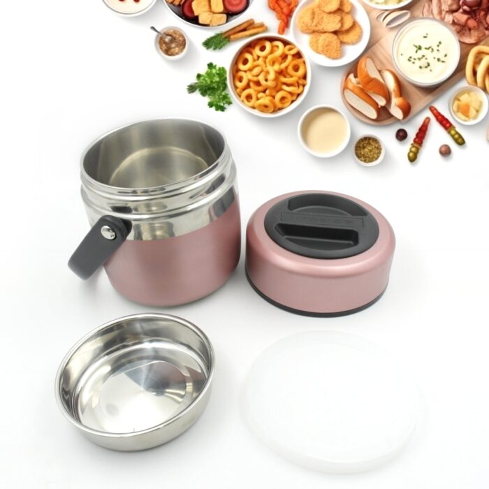 Leak-Proof Thermos Flask: Keeps Food Hot & Fresh (Stainless Steel, Multi-Color) - Image 8