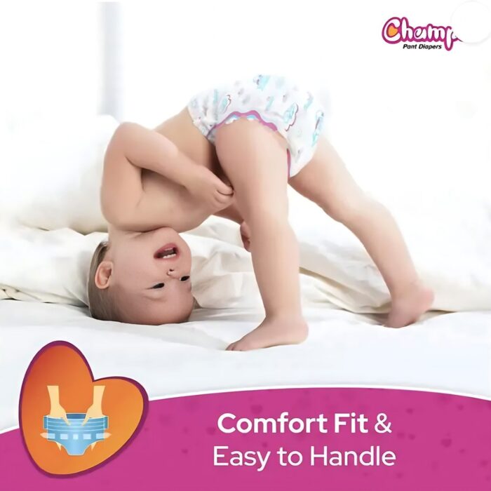 Champs Travel Diapers (Small, 10 Pcs): Leakproof, Soft & Dry, Baby Diaper Pants - Image 3
