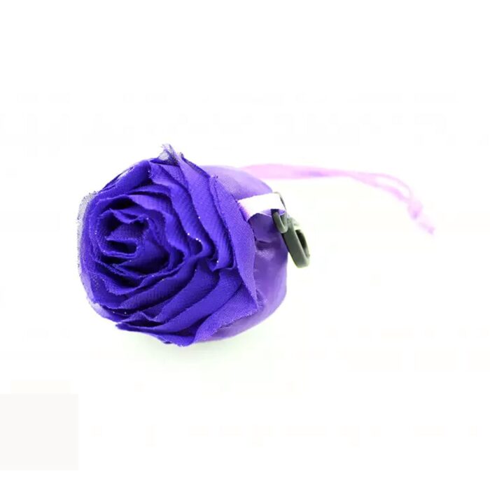 Foldable Nylon Shopping Bag (Rose Design): Reusable, Eco-Friendly (1 Pc) - Image 4