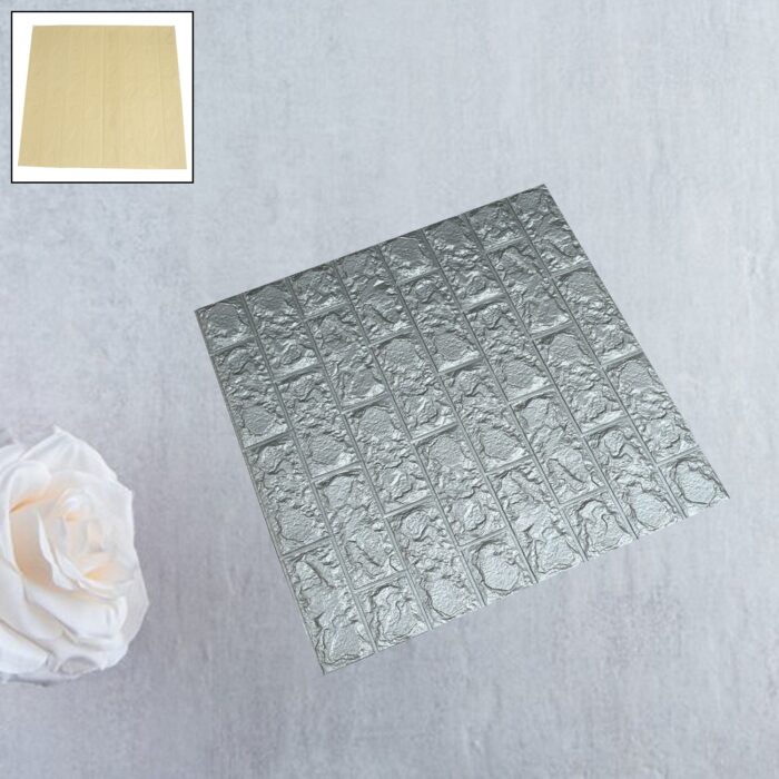 DESIGN WALLPAPER 3D FOAM WALLPAPER STICKER PANELS I CEILING WALLPAPER FOR LIVING ROOM BEDROOM I FURNITURE, DOOR I FOAM TILES (60x60cm) 1Pc - Image 3