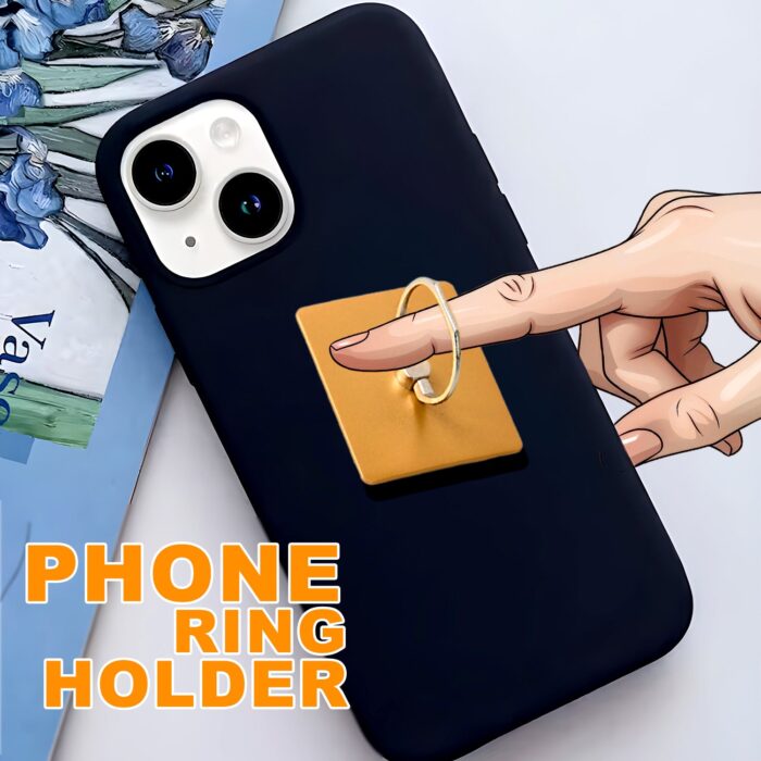 Mobile Phone Finger Stand, 360°Rotation Phone Ring Stand Holder, Kickstand Hand Finger Grip (1 Pc) - Image 5