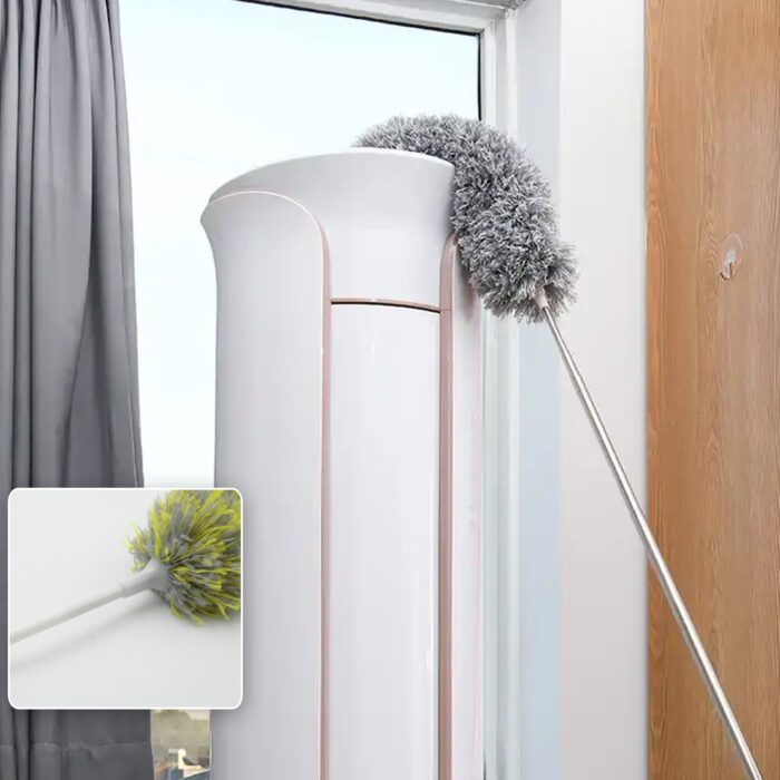 Long Handle, Microfiber Duster for Cleaning, Microfiber Hand Duster Washable Microfiber Cleaning Tool Extendable Dusters for Cleaning Office, Car, Computer, Air Condition, Washable Duster (62Cm) - Image 6