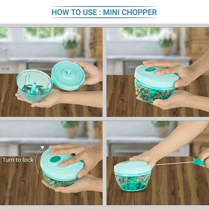 Effortless Chopping: Manual Food Chopper (Compact & Powerful) - Image 6