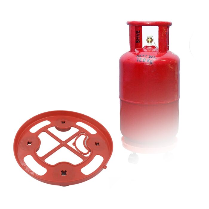 Multipurpose Use, Gas Cylinder Trolley Movable Stand with Wheels, Gas Cylinder Stand, Flower Pot Stand (1 Pc) - Image 3