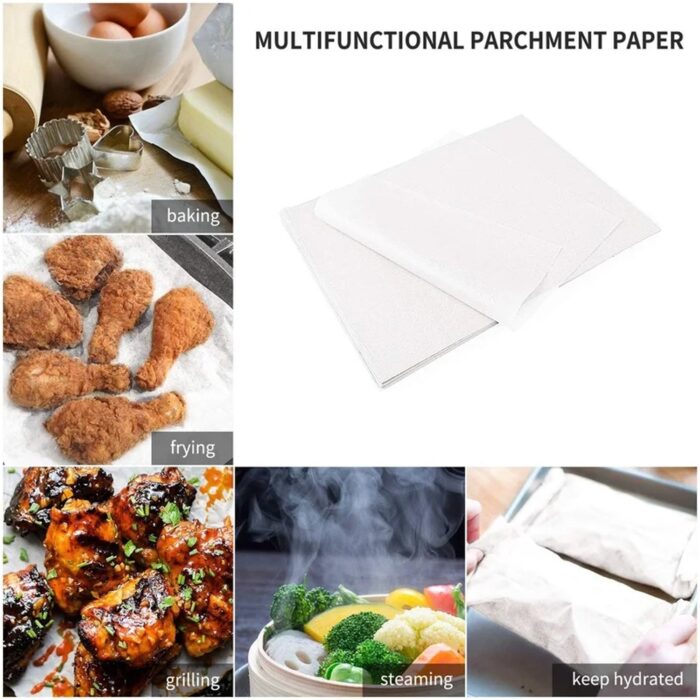 Non-Stick Parchment Paper: Easy Cleanup for Baking, Grilling & More (Microwave & Oven Safe) - Image 7