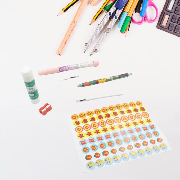 Cartoon Stationery Box  Cartoon Design School Box Book , diary , Pen , Eraser, Sharpner , Sticker & Pen Refill Student Gift School box  (1 box) - Image 8