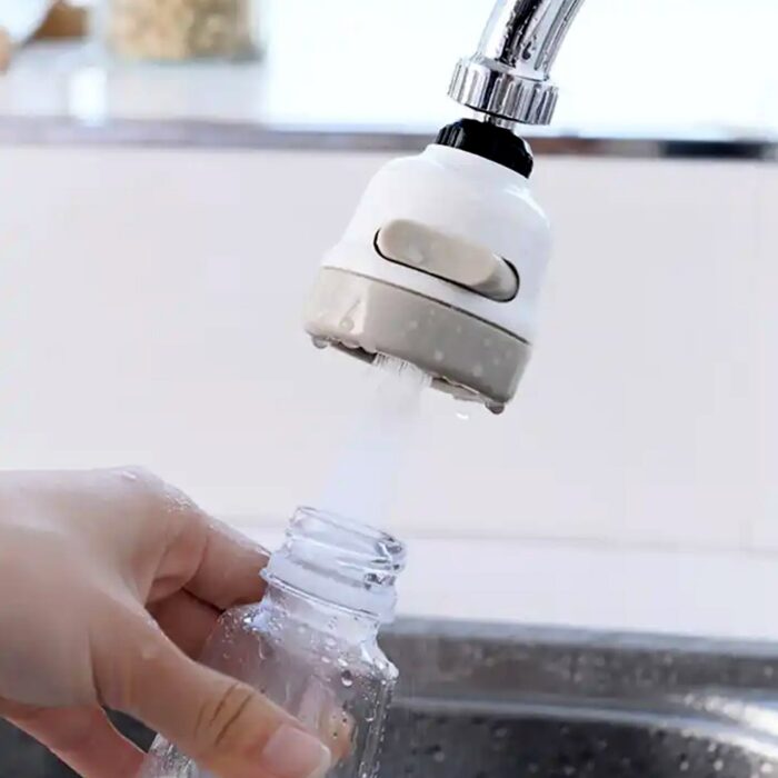 360 Degree Rotating Water-Saving Sprinkler,Faucet Aerator for Kitchen,Bathroom,Water Faucet Kitchen Tap,sink tap shower sprinkler plastic 3 Mode Adjustable Head Nozzl - Image 6