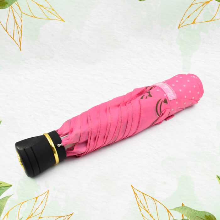 3-Fold Sun & Rain Protective Solid Foldable Umbrella (1 pc) - Image 5