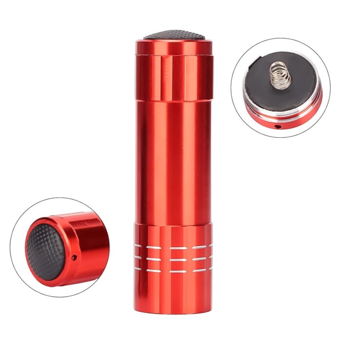 Portable Mini Torch, Super-Bright Mini 3 LED Bulb Pocket Torches - Torch Flashlight for Camping, Hiking, DIY, Travelling, Outdoors and More 3 Battery operated (Battery not included / 1 pc / Mix Color ) - Image 4