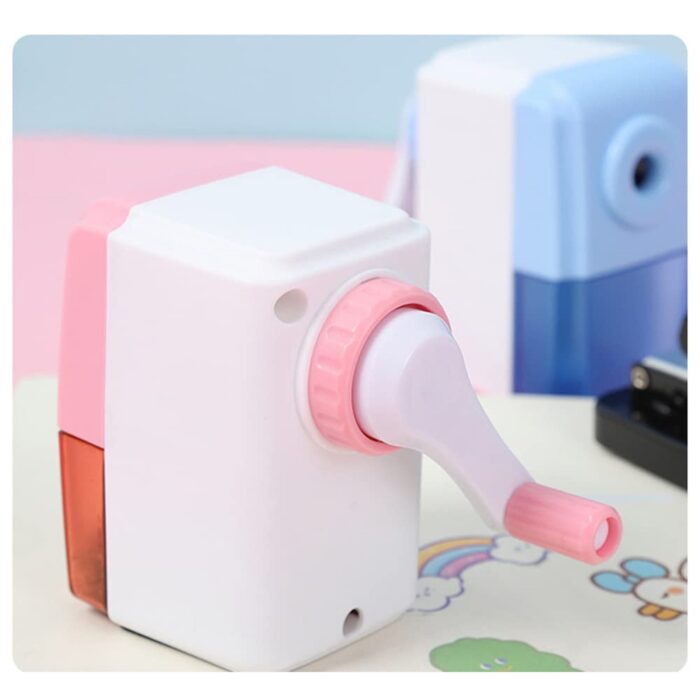 Pen Pencil Sharpener | Simple Student Office Pencil Sharpener | Fashionable and Convenient Non-Slip Base Pencil Sharpener，Lightweight Manual Sharpener, Non-Slip Handle (1 Pc) - Image 5