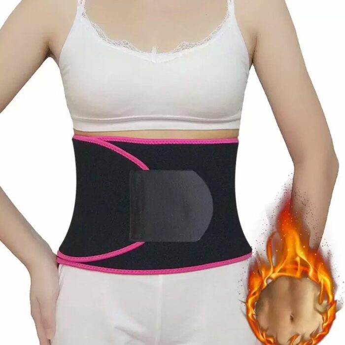 Waist Support Belt Neoprene Ab Belt Trainer, Stomach Wrap Tummy Belt / Belly Tummy Yoga Wrap Back Exercise Body Wrap - Image 6