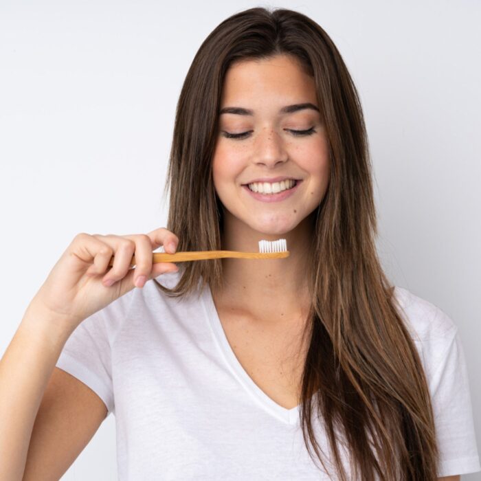 Bamboo Wooden Toothbrush Soft Toothbrush Wooden Child Bamboo Biodegradable Toothbrush, Manual Toothbrush for Adult, Kids (15 pcs set / With Round Box) - Image 5