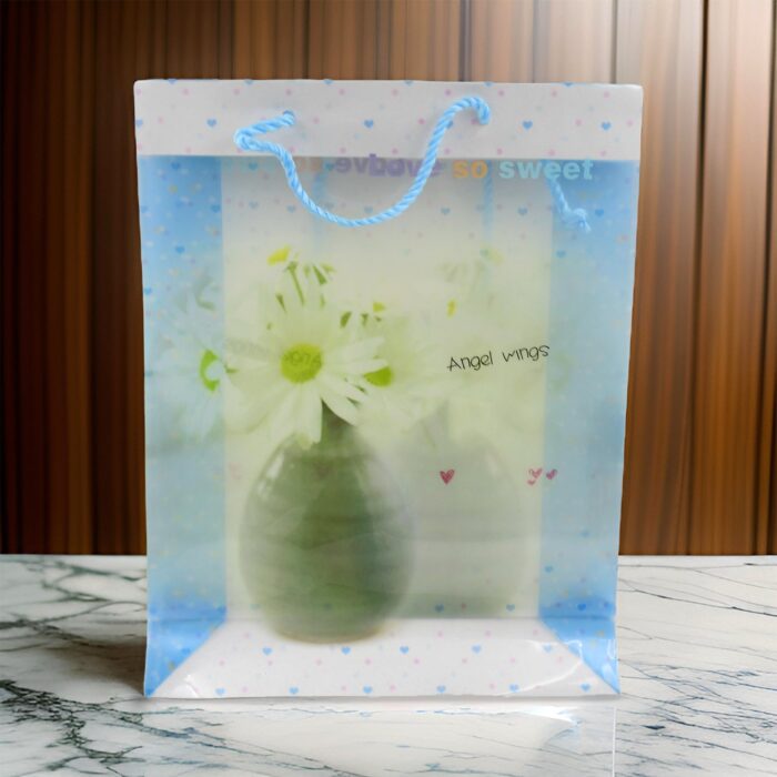 Plastic Transparent Bag With Handle (1 Pc / 34 x 26 Cm) - Image 3