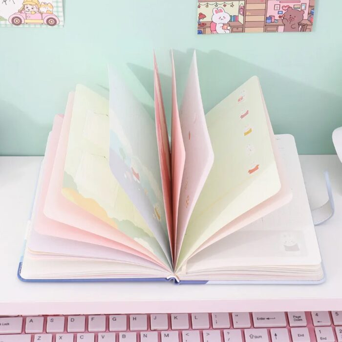 Notebook Diary Budget Books Office Accessories Notepad Journals School Students Diary Portable Travel Hand Books,  Notebooks for Girls Diary Notepad for College Students Stationary Items Best Birthday Return Gifts ( 12.4x16.8 CM / 112 Pages) - Image 6
