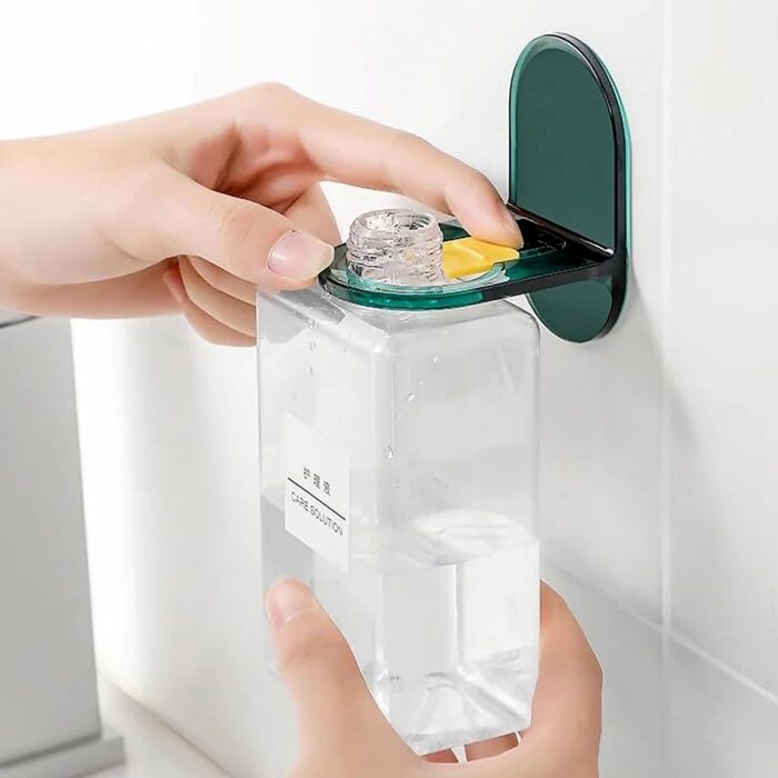 Shower Gel Bottle Holder, Wall Mounted Hook, L Shape Bottle Rack, Rust Resistant, Seamless Hook for Kitchen and Bathroom for Shampoo Lotion Soap Liquid Dispenser Bottle (1 Pc) - Image 5