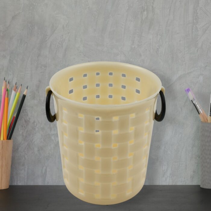 Multifunctional Plastic Round Multi-Purpose Toothpaste Stationary Pen Pencil Holder, Mini Desk Office Desktop Stationery Organizer Bathroom Shelves for Adults  (1 Pc) - Image 6