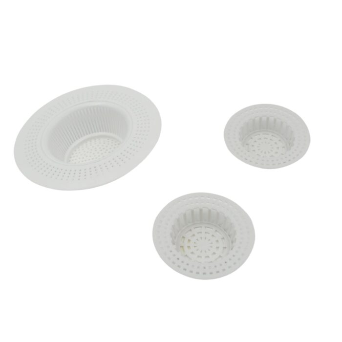 Plastic Sink Strainer for Kitchen| Basin Strainer | Waste Filter Jali | Basin Strainer | Sink Jali | Waste Filter Cup | Sink mesh Filter | Plastic Drain Strainer (3 Pcs Set) - Image 4