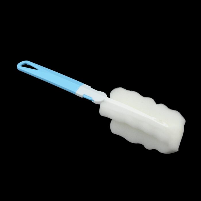 Sponge Cleaning Brush Kitchen Tool Bottle Soft Brush for Dishes| Cleaning Brush Cleaner with Plastic Long Handle, Soft Dish Washing Foam Cleaning Brushes For Cups Mugs Kettles Wine Glasses and Baby Bottles (1 Pc) - Image 4