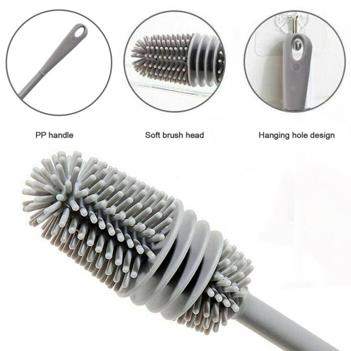 Multipurpose Bottle Cleaning Brush: Kitchen Tool - Image 9