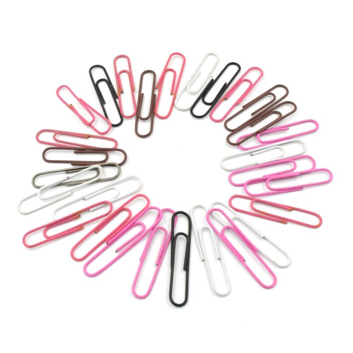 MultiPurpose Assorted Color Coated Paper Clips, Assorted Sizes, Durable & Rustproof, Colored Paper Clips for Paperwork, DIY Work, classify Documents, Bookmark, Snacks Bag Clips, Suitable for Home, School, Office (Approx 28 Pcs) - Image 8