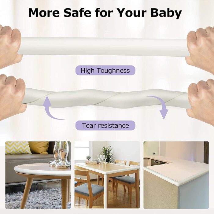 Corner Proofing Edge Protector Safe Corner Cushion for Table, Baby Safety Bumper Guard,Furniture, Bed, Soft Rubber Corner Protectors for Kids (2 Mtr) - Image 5