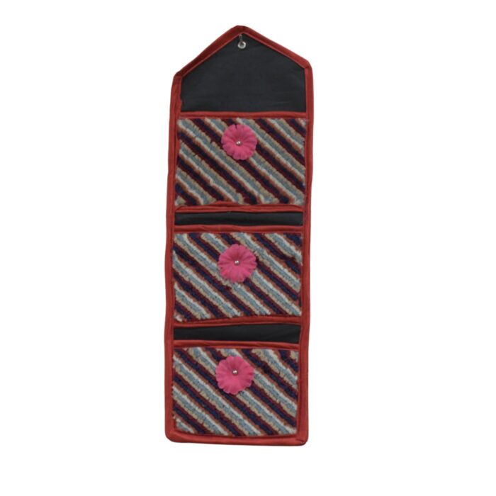 Foldable Hanging Organizer with 3 Pockets - Wall Hanging Letter Holder - Image 4