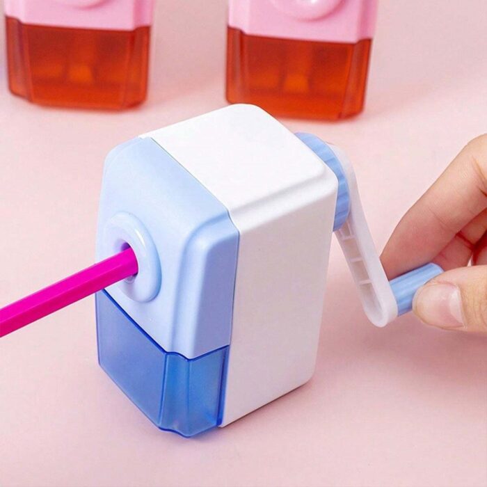 Pen Pencil Sharpener | Simple Student Office Pencil Sharpener | Fashionable and Convenient Non-Slip Base Pencil Sharpener，Lightweight Manual Sharpener, Non-Slip Handle (1 Pc) - Image 2