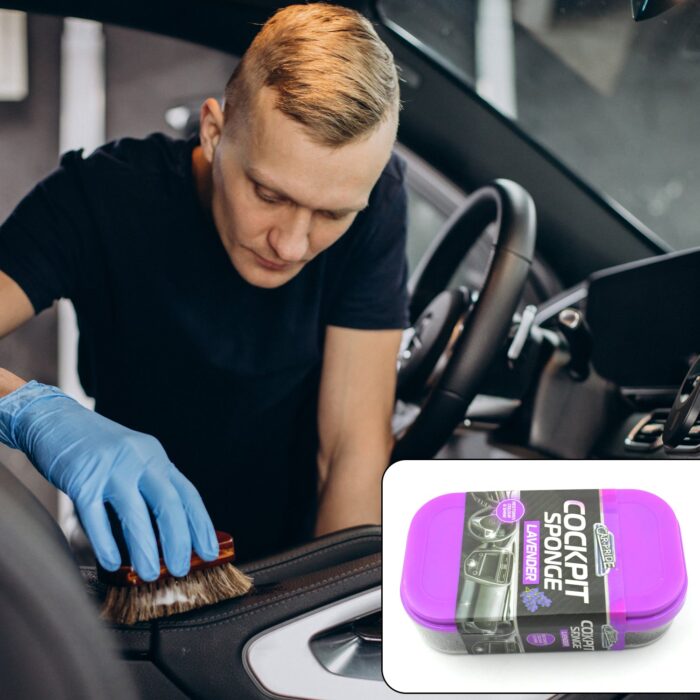 Cockpit Sponge - Polishing Sponge Cleaning Sponge Foam Perfect for Car Polish, Dust Cleaner Car Accessories for Women Men Car Cleaning Supplies Auto Detailing Tools, Sponge Perfect for Car Polish, Paint Care, Washing (1 Pc) - Image 7