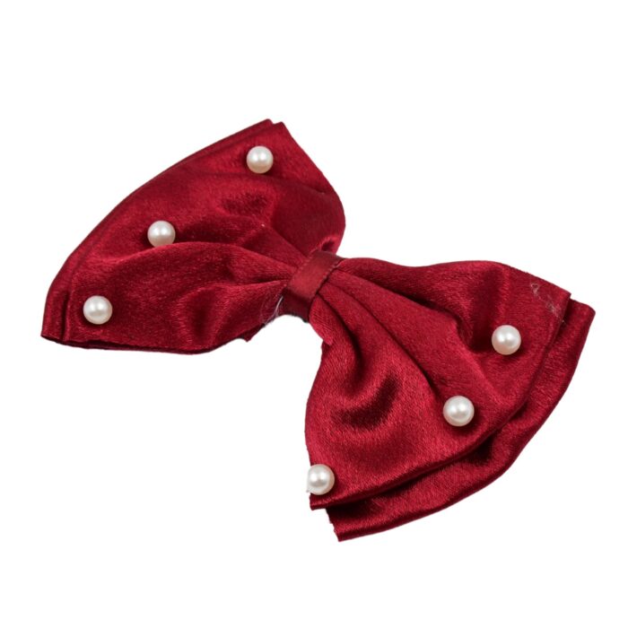 Hair Bow Knot Clip Suitable For Girls (1 Pc / Multicolour) - Image 5