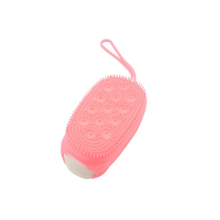 Silicone Super Soft Silicone Bath Brush Double-Sided Body Scrubber Brush for Deep Cleasing Exfoliating, Ultra-Soft Scrubber(1 pc) - Image 4