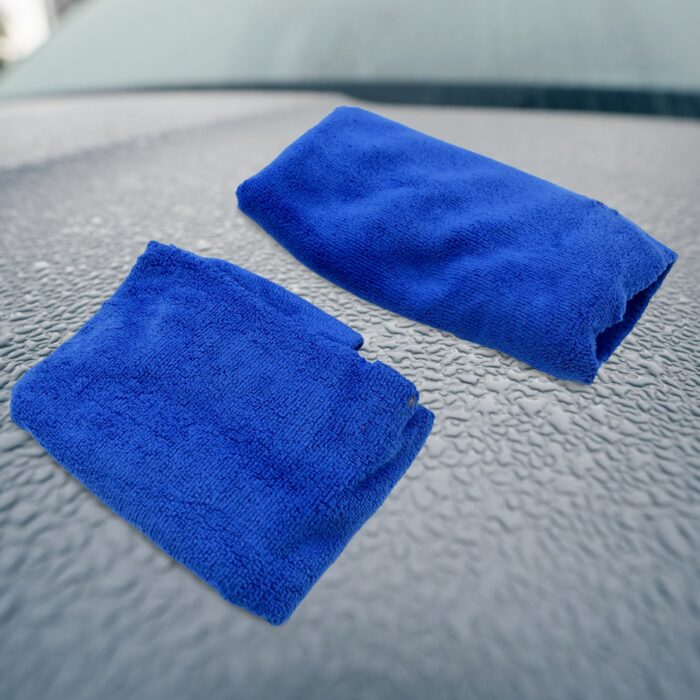 Car / Bike Cleaning Combo Microfiber Car Wash Sponge and Gloves, Automobile Cleaning Sponges, 2 Wash Towel, 1 Brush, 1 Sponge, 1 Gloves, Car Wash Cleaning Tools Kit (5 Pcs Set) - Image 6