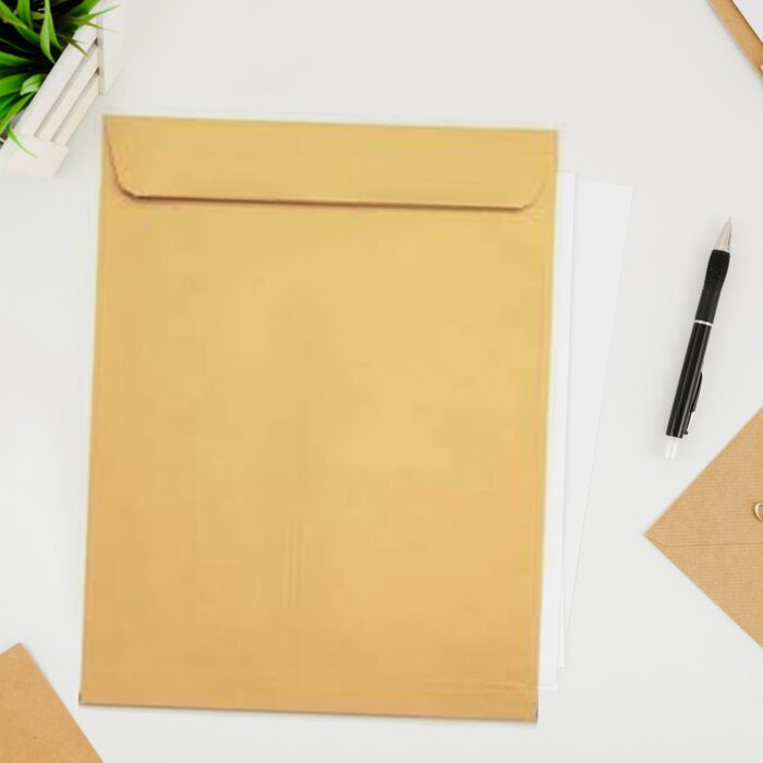 Kraft Envelopes, 16 x 14.5 Inch, Brown Envelopes, Envelopes, Card Envelopes, Kraft Paper Envelopes, Invitation Envelopes, Postcard Envelopes, Quick Self Seal, Stationery For General, Office (1 Pc ) - Image 3