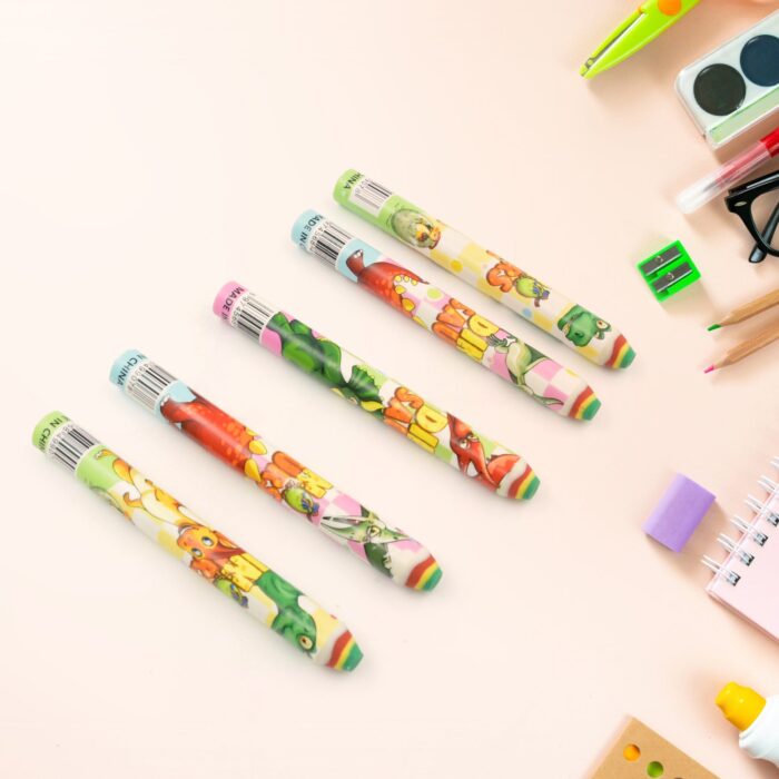 Fancy Erasers for Kids in Different Shapes – Rainbow Erasers, Stationery Gift for Kids Pencil Shaped Eraser for Children School Kids/Birthday Return Gift for Children (48 Pcs Set) - Image 3