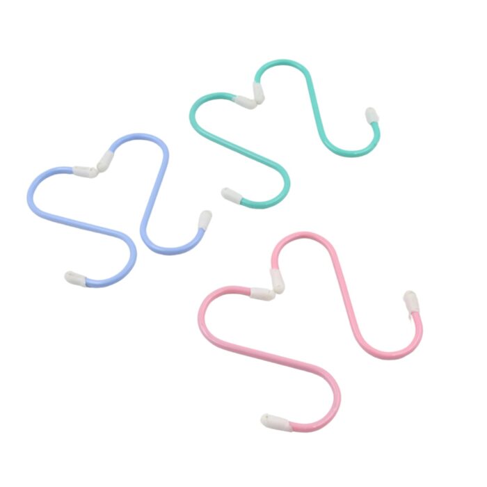 S Shape Metal Hooks for Hanging, Heavy Duty S Shaped Hooks for Hanging Clothes, Metal Hooks for Kitchen, Wardrobe, Work Shop, Bathroom, Garden, Office (6 Pcs Set) - Image 4