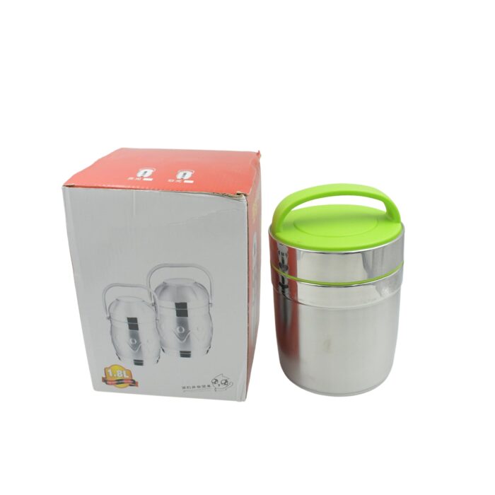 LEAK-PROOF THERMOS FLASK FOR HOT FOOD, WARM SOUP CUP, VACUUM INSULATED LUNCH BOX, FOOD BOX FOR THERMAL CONTAINER FOR FOOD STAINLESS STEEL (1.8 L) - Image 4