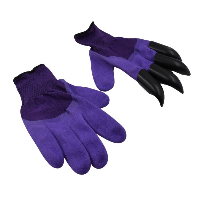 Garden Farming Gloves With Hand Fingertips & Plastic Claws (1 Pair) - Image 5