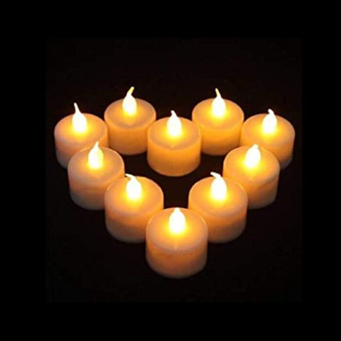 Festival Decorative - LED Tealight Candles (White, 24 Pcs) - Image 5