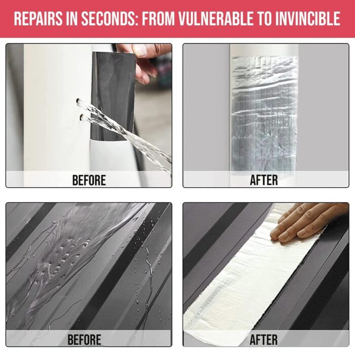 Self-Adhesive Insulation Resistant High Temperature Heat Reflective Aluminium Foil Duct Tape Roll (1 Pc 796 Gm) - Image 3
