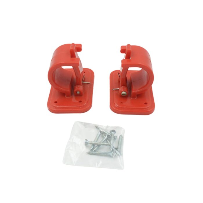 Drill-In Curtain Rod Brackets (2 Pc): Adjustable Hooks, Screws Included (Mix Color), Bathroom, Kitchen - Image 4