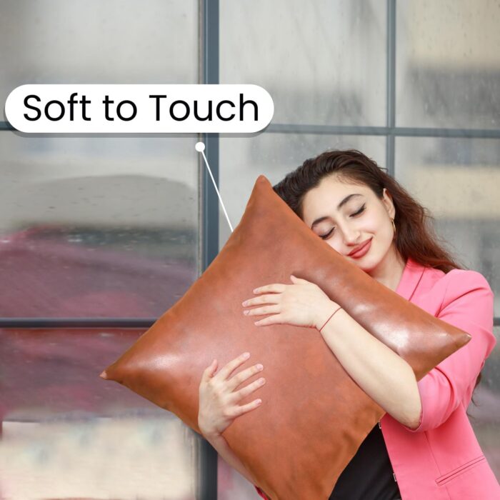 Pillow Covers, Couch Pillows Cover, Soft Decorative Pillow Covers, Pillowcase for Bed Sofa Chair Bedroom Home Farmhouse Decor Living Room Home Decor (38 × 40 CM) - Image 6