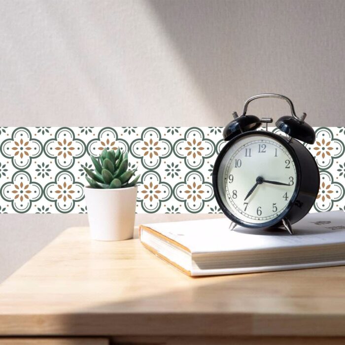 Peel and Stick Floor Tiles Kitchen / Bathroom Backsplash Sticker Detachable Waterproof DIY Tile Stickers for Wall Decoration Tiles Home Decoration (8x8 Inch / 10 Pcs Set) - Image 6