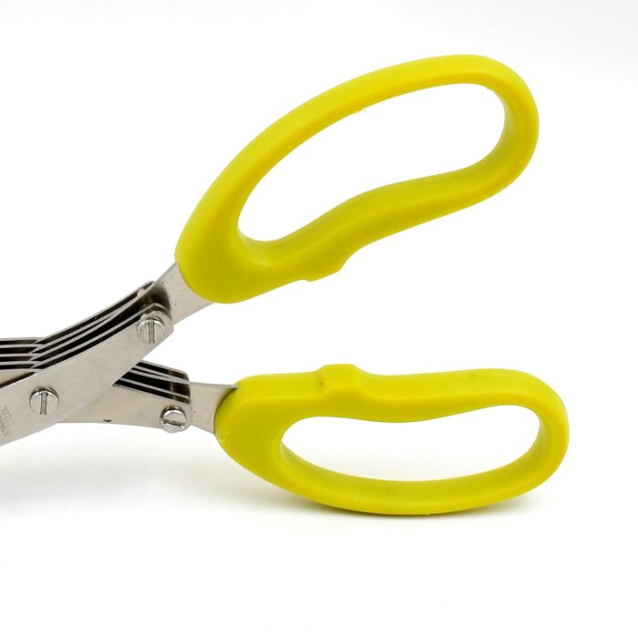 Multifunction Vegetable Stainless Steel Herbs Scissor With 5 Blades (1 Pc) - Image 5