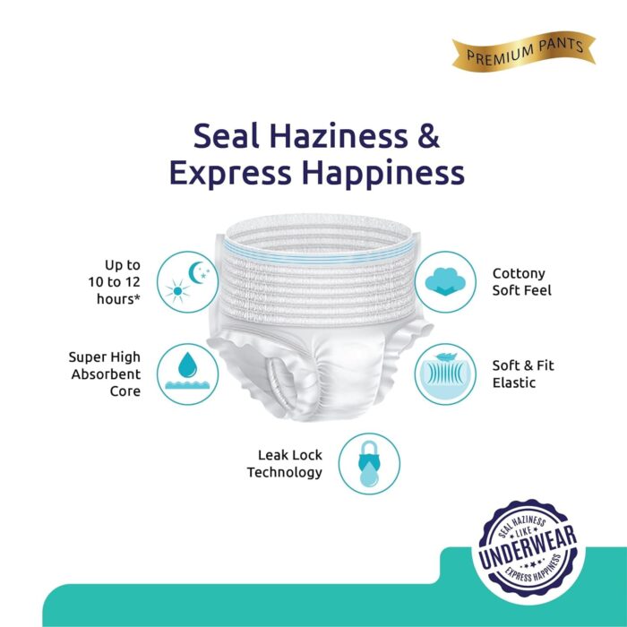 Senior Care Essentials: Large-XL Adult Diaper Pants (Waist 90-140cm) - Image 7
