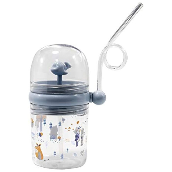Whale Spray Sippy Cup (1 Pc): Straw, Lid, Spill-Proof, Fun Water Play - Image 4