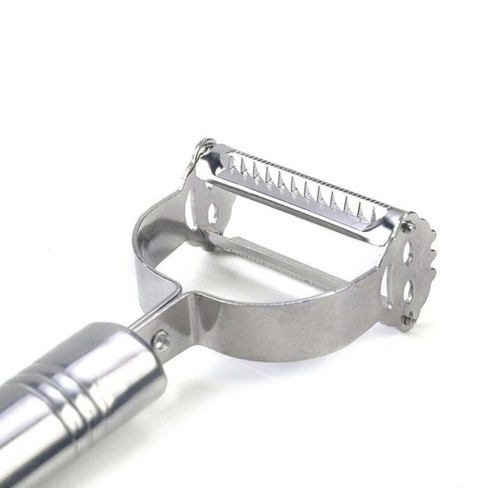 Multi-Function 2 in 1 Potato Peeler and Julienne Cutter, Stainless Steel Potato Peeler, grated Carrot, grated, Suitable for Peeling and shredding Fruit and Vegetables Kitchen Accessories (1 Pc) - Image 7