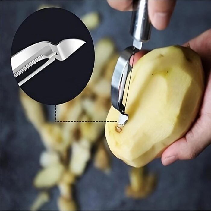 Kitchen Vegetable Peeler, Fruit Peeler, Ergonomic Handle Safe and Easy to Use for Potatoes,Apples,Pears Tomatoes,Carrots,Cucumbers Kitchen Accessory, Kitchen Gadgets (1 Pc) - Image 6